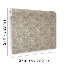 Kép 5/7 - York Faerezetes modern barna-fekete vlies tapéta Woodcut Black-Linen 68,58 cm X 8,22 m