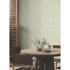 Kép 2/7 - York Faerezetes modern zöld vlies tapéta Woodcut Green & Stone 68,58 cm X 8,22 m