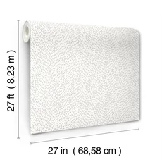 Kép 5/7 - York Üveggyöngyös csillogó fehér vlies tapéta Dew Drop White  68,58 cm X 8,22 m