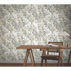 Kép 3/7 - York Pálmaleveles modern natúr színösszeállítású vies tapéta Swaying Palms Neutral 68,58 cm X 8,22 m