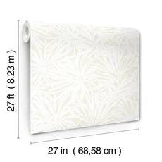 Kép 5/7 - York Modern virágmintás krém színű vlies tapéta Floral Canopy Cream 68,58 cm X 8,22 m