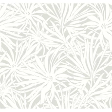 Kép 1/7 - York Modern virágmintás szürke vlies tapéta Floral Canopy Grey 68,58 cm X 8,22 m