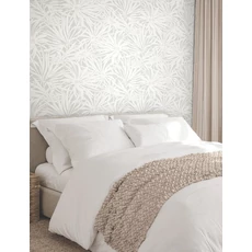 Kép 2/7 - York Modern virágmintás szürke vlies tapéta Floral Canopy Grey 68,58 cm X 8,22 m