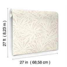 Kép 5/7 - York Modern virágmintás bézs vlies tapéta Floral Canopy Linen 68,58 cm X 8,22 m