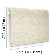 Kép 5/7 - York Hullám mintás bézs vlies tapéta Ocean Jasper Beige 68,58 cm X 8,22 m