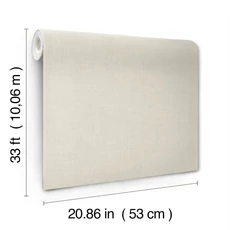 Kép 3/4 - York Vászon hatású bézs vlies tapéta Väva Dun 53 cm X 10 m