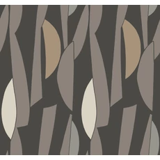 Kép 1/7 - York Geometriai mintás fekete vlies tapéta Balance Carbon 68,58 cm X 8,22 m