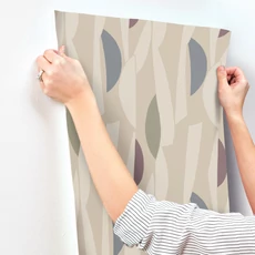 Kép 5/7 - York Geometriai mintás barna vlies tapéta Balance Jewel 68,58 cm X 8,22 m