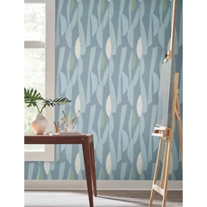 Kép 2/7 - York Geometriai mintás kék vlies tapéta Balance Mineral 68,58 cm X 8,22 m