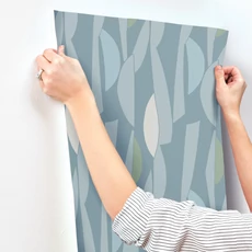 Kép 5/7 - York Geometriai mintás kék vlies tapéta Balance Mineral 68,58 cm X 8,22 m