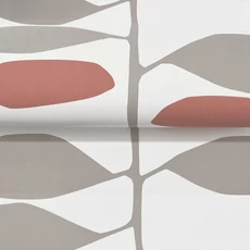 Kép 6/7 - York Szőlőtőkét ábrázoló modern piros-szürke vlies tapéta Sculpted Vines Vermillion Graphite 68,58 cm X 8,22 m