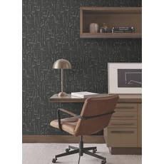 Kép 2/7 - York Vitorlásokat ábrázoló modern fekete-fehér vlies tapéta Vermillion Coast Carbon Black 68,58 cm X 8,22 m