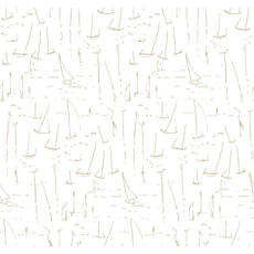 Kép 1/7 - York Vitorlásokat ábrázoló modern arany vlies tapéta Vermillion Coast Gold 68,58 cm X 8,22 m