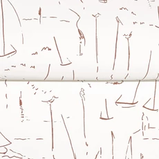 Kép 6/7 - York Vitorlásokat ábrázoló modern piros vlies tapéta Vermillion Coast Vermillion 68,58 cm X 8,22 m