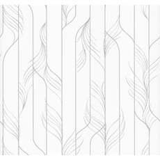 Kép 1/8 - York Fehér-ezüst glamúr vlies tapéta Elemental Thread White & Silver 68,58 cm X 8,22 m