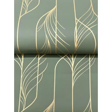 Kép 4/8 - York Zöld-arany glamúr vlies tapéta Elemental Thread Green & Gold 68,58 cm X 8,22 m