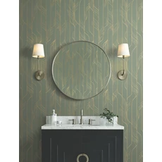 Kép 2/8 - York Zöld-arany glamúr vlies tapéta Elemental Thread Green & Gold 68,58 cm X 8,22 m