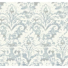 Kép 1/9 - York Barokk mintás kék vlies tapéta Velvet Crush Damask Blue & Pearl 68,58 cm X 8,22 m