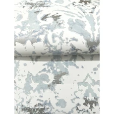 Kép 4/9 - York Barokk mintás kék vlies tapéta Velvet Crush Damask Blue & Pearl 68,58 cm X 8,22 m