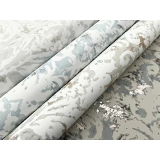 Kép 6/9 - York Barokk mintás kék vlies tapéta Velvet Crush Damask Blue & Pearl 68,58 cm X 8,22 m