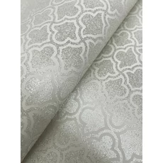 Kép 4/8 - York Elegáns üveggyöngyös csillámló bézs vlies tapéta Uptown Glam Beige 68,58 cm X 8,22 m