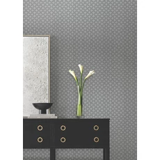 Kép 3/8 - York Elegáns üveggyöngyös csillámló sötétszürke vlies tapéta Uptown Glam Charcoal 68,58 cm X 8,22 m