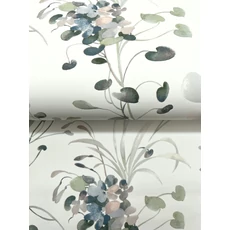 Kép 4/8 - York Modern szürkéskék vlies tapéta Spring Whispers Jade 52 cm X 10 m