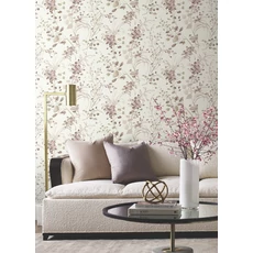 Kép 2/8 - York Modern lila-barna vlies tapéta Spring Whispers Soft Blush 52 cm X 10 m