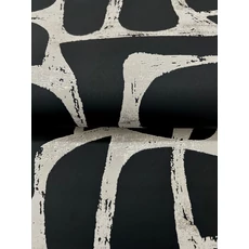 Kép 4/8 - York Elegáns absztrakt fekete vlies tapéta Craftsman Geometric Black 68,58 cm X 8,22 m