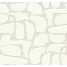 Kép 1/8 - York Elegáns absztrakt fehér-szürke vlies tapéta Craftsman Geometric White & Grey 68,58 cm X 8,22 m