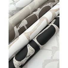 Kép 5/8 - York Elegáns absztrakt szürkésbarna vlies tapéta Craftsman Geometric Taupe 68,58 cm X 8,22 m