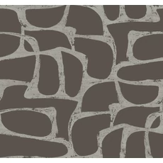 Kép 1/8 - York Elegáns absztrakt sötétbarna vlies tapéta Craftsman Geometric Mocha 68,58 cm X 8,22 m