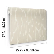 Kép 9/9 - York Modern barna vlies tapéta szaténfénnyel Flowing Taupe 68,58 cm X 8,22 m