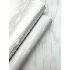 Kép 3/12 - York Modern gyöngyházas fehér vlies tapéta Flowing Pearl 68,58 cm X 8,22 m