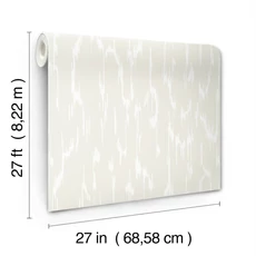 Kép 12/12 - York Modern gyöngyházas fehér vlies tapéta Flowing Pearl 68,58 cm X 8,22 m