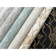 Kép 7/9 - York Elegáns fehér-arany vlies tapéta Pirouette White-Gold 68,58 cm X 8,22 m