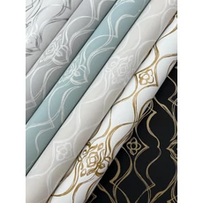 Kép 5/9 - York Elegáns szürke vlies tapéta Pirouette Grey 68,58 cm X 8,22 m