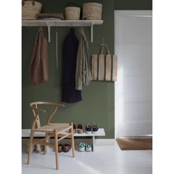 Boras Geometriai mintás modern zöld vlies tapéta Arne Jacobsen Ypsilon Green 53 cm X 10 m