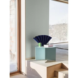 Boras Geometriai mintás modern türkiz vlies tapéta Arne Jacobsen Ypsilon Turquoise 53 cm X 10 m