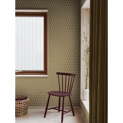 Boras Geoemtriai mintás modern bézs vlies tapéta Arne Jacobsen Trapez Beige 53 cm X 10 m