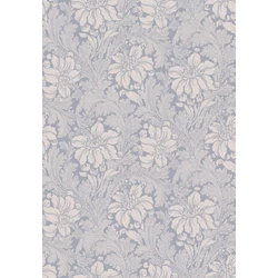 Boras Vintage virágos kék vlies tapéta Acanthus Blue 53 cm X 10 m