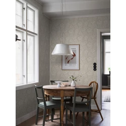 Boras Vintage virágos bézs vlies tapéta Acanthus Beige 53 cm X 10 m