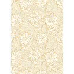 Boras Vintage virágos sárga vlies tapéta Acanthus Yellow 53 cm X 10 m