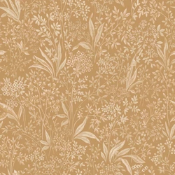 Boras Romantikus levél mintás sárga vlies tapéta Nocturne Yellow 53 cm X 10 m