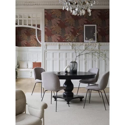 Boras Egzotikus levél mintás bordó vlies tapéta Velvet Leaves Red 53 cm X 10 m