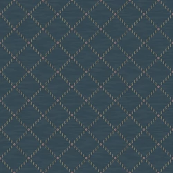 Boras Klasszikus rácsos kék vlies tapéta Golden Trellis Blue 53 cm X 10 m