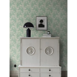 Boras Pipacsos romantikus zöld vlies tapéta Poppy Flow Green 53 cm X 10 m