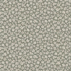 Boras Apró virágos zöld vlies tapéta Skogsblomst Green 53 cm X 10 m