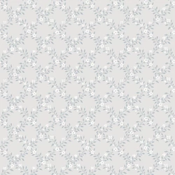 Boras Romantikus virágos rácsos kék-szürke vlies tapéta Sommarslöja Grey 53 cm X 10 m