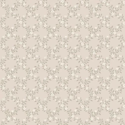 Boras Romantikus virágos rácsos bézs vlies tapéta Sommarslöja Beige 53 cm X 10 m